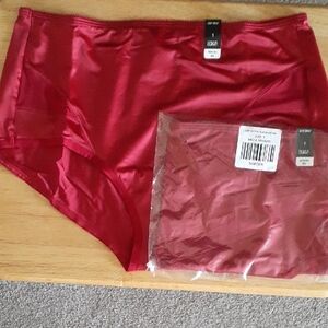 NWT Torrid Curve Size 1 - Pair of Red Brief Underwear J123